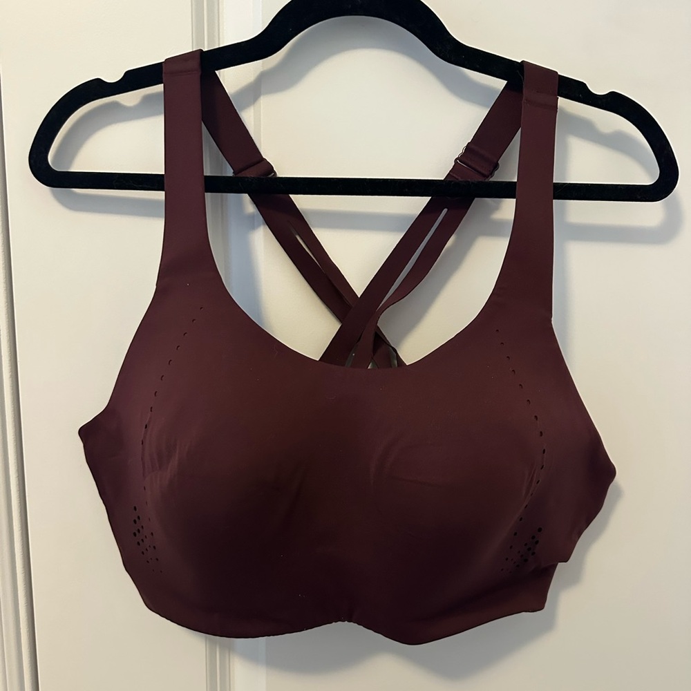 Lululemon-Red Merlot AirSupport Sports Bra- High Support